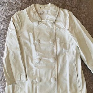NWOT Vince White Leather Mod Retro style Jacket 8